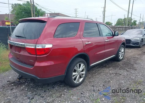 2013 Dodge Durango Crew from USA, damaged, VIN 1C4RDJDGXDC614275